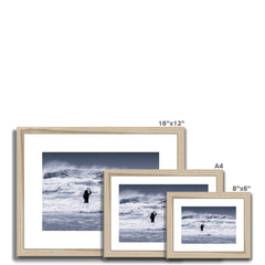 The Wave and the Girl   -  Framed & Mounted Print