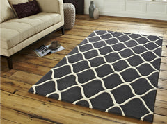 Think Rugs Hand Tufted Wool Collection - Elements EL 65 Grey
