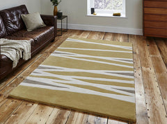 Think Rugs Hand Tufted Wool Collection - Elements EL 61 Yellow