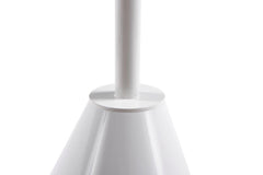 Gillmore Space Iona Collection Square Side Table with White Gloss Powder Base