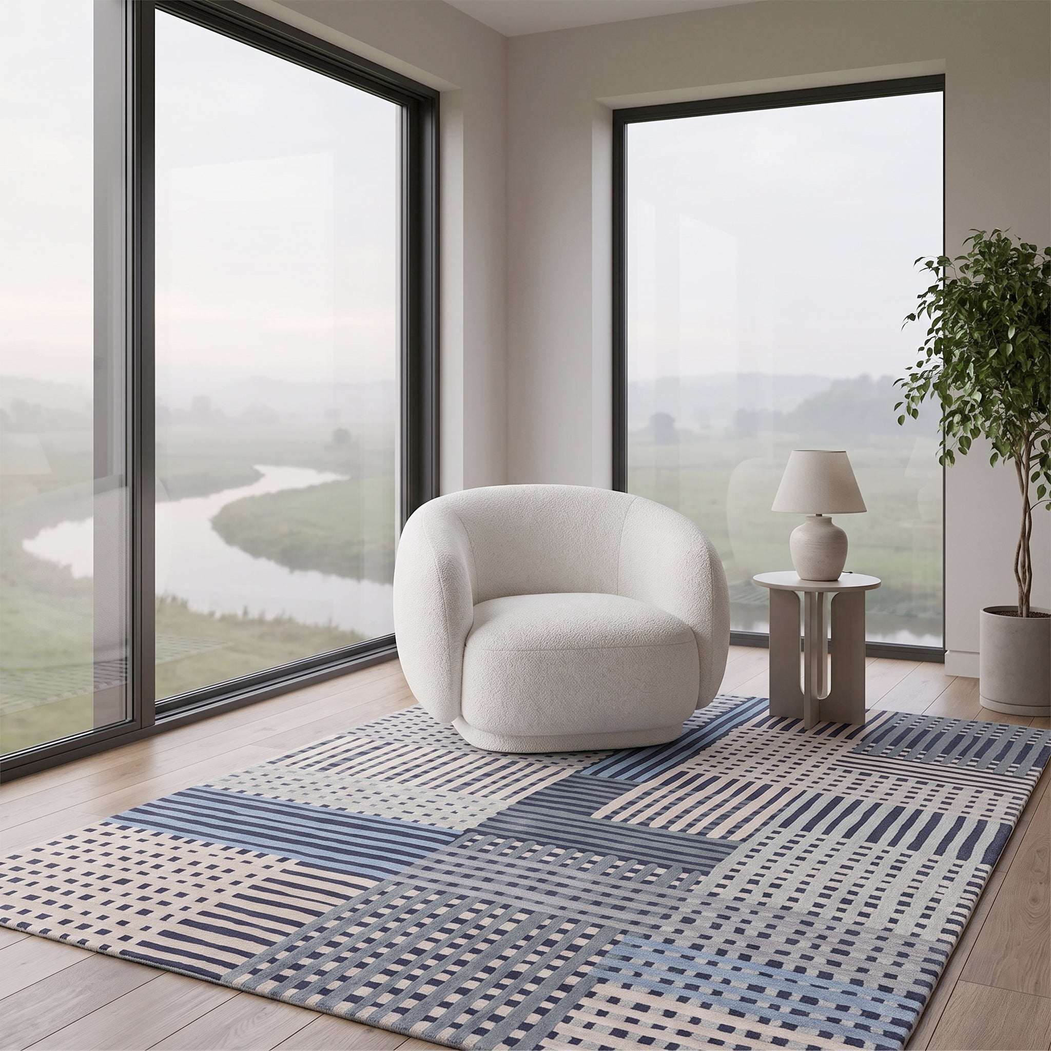 Aspect Modern Grey Multi Rug