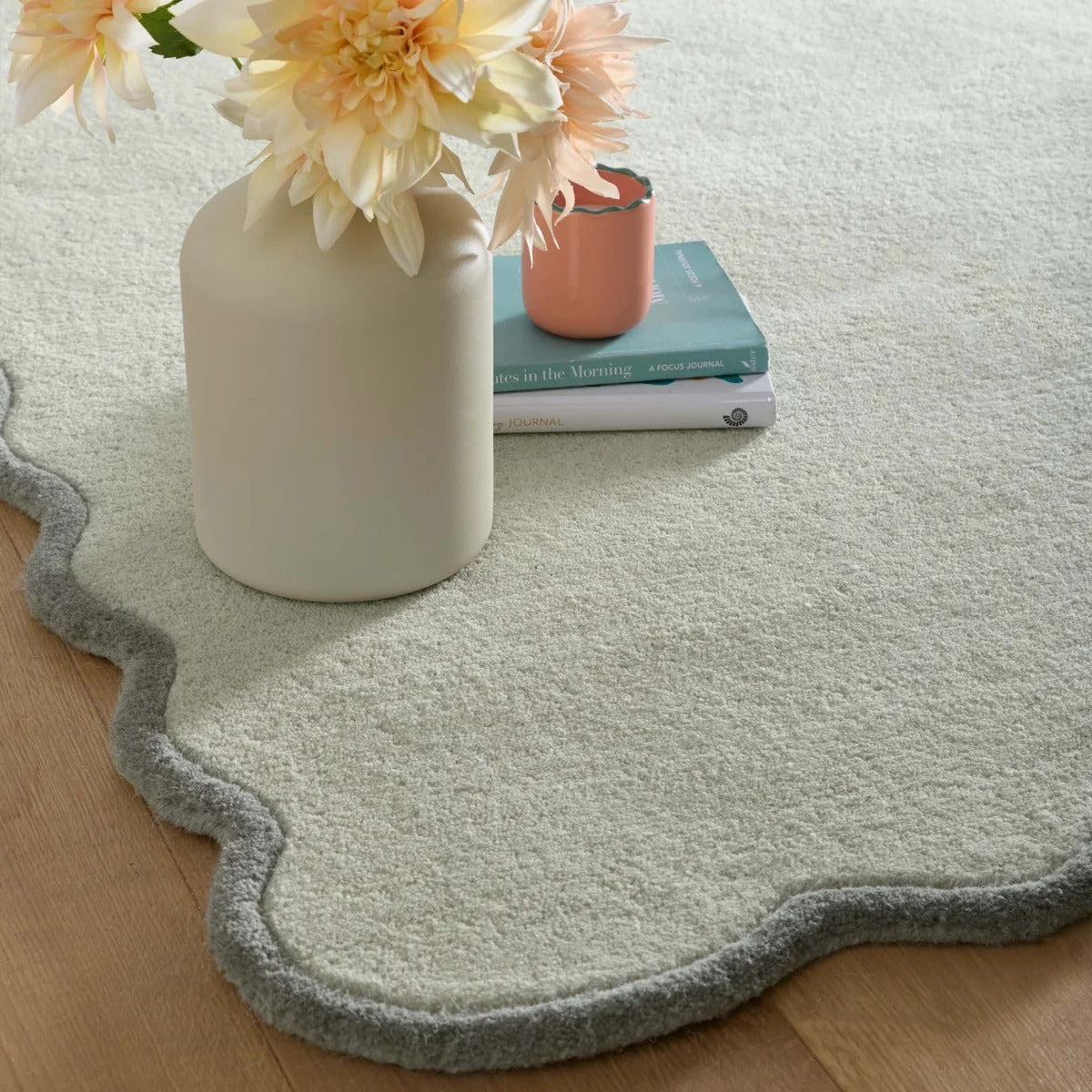 Origin Scalloped Elsie Rug Sage Seagrass
