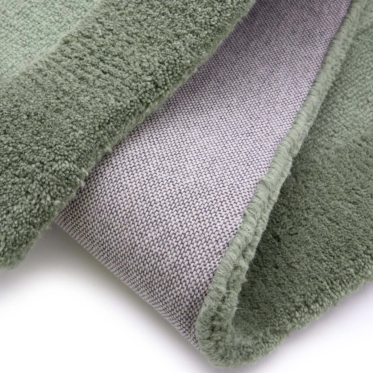 Origins Stacked Border Soft Green Rug
