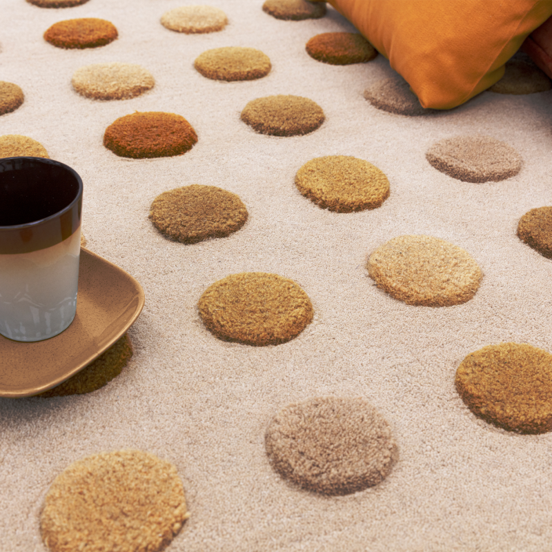 Gold Dotty Rug by Asiatic