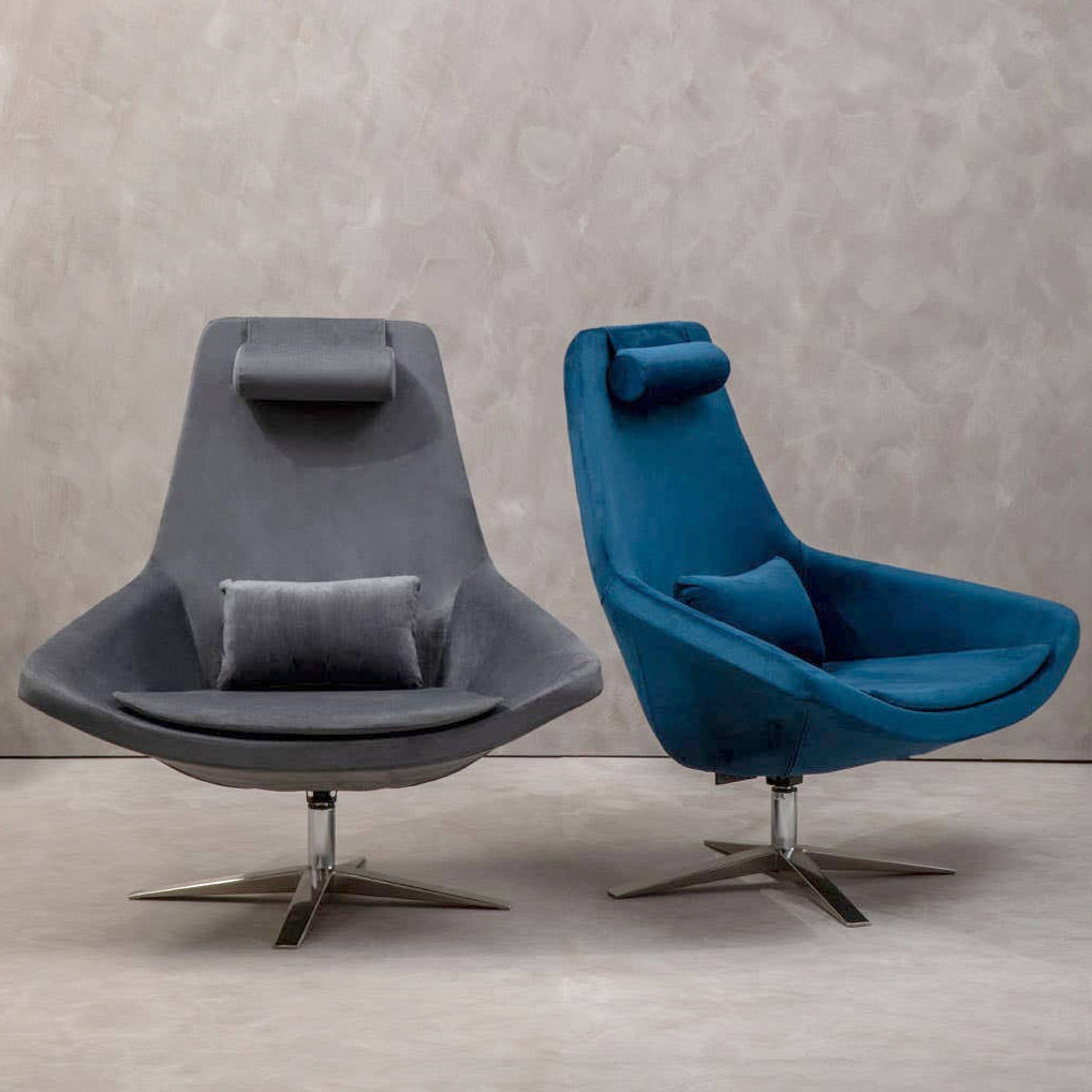 Kalo Velvet Swivel Lounge Chair