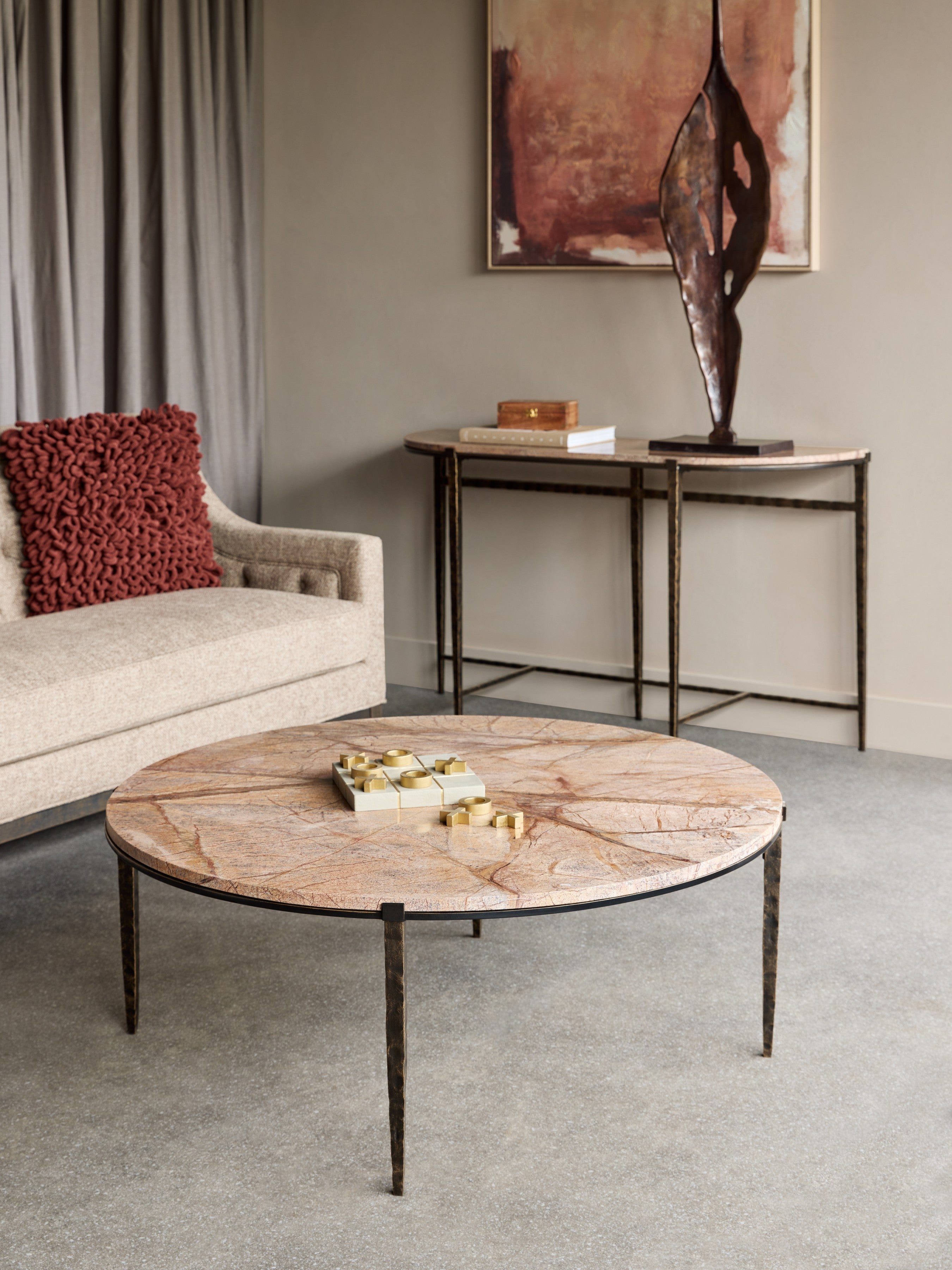 leo coffee table in living area
