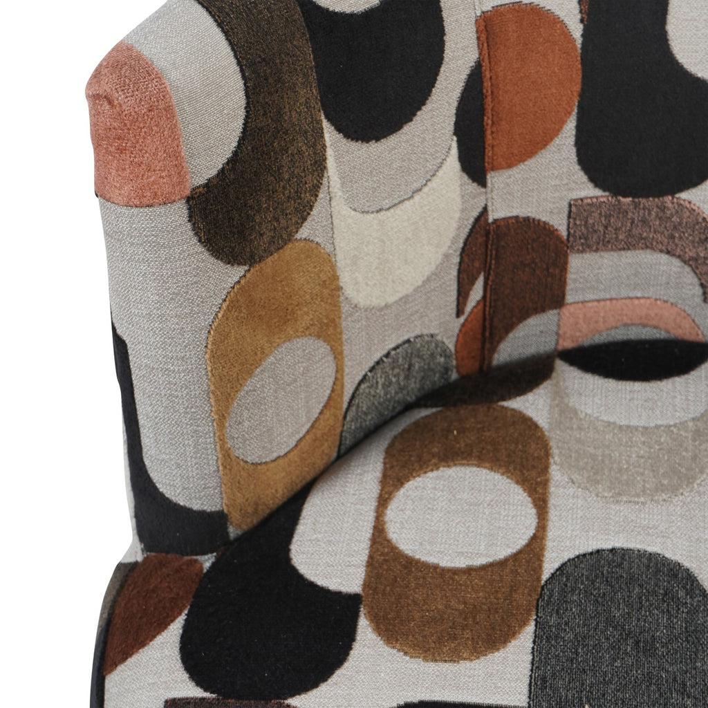 Portico Belgian Velvet Swivel Chair