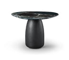 Basilca Side Table - Matte Black Marble