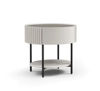 Avola Bedside Table - Matte Beige