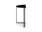 Gillmore Space Finn Collection Demi Lune Console Table with Matt Black Frame