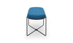 Gillmore Space Finn Collection Ottoman with Upholstered Top and Matt Black Frame
