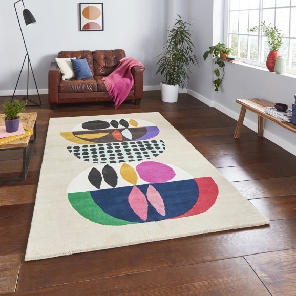 Think Rugs Designer Collection -  Inaluxe Neon IX11  by Kristina Sostarko and Jason Odd