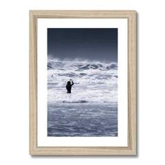 The Wave and the Girl   -  Framed & Mounted Print