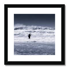 The Wave and the Girl   -  Framed & Mounted Print